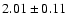 $2.01 \pm 0.11$