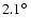 $2.1\hbox {$^\circ $ }$