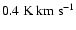 $0.4~{\rm K}~{\rm km}~{\rm s}^{-1}$