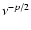 $\nu^{-p/2}$