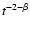 $t^{-2-\beta}$