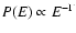 $P(E)\propto E^{-\Gamma}$