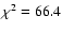 $\chi^{2}=66.4$