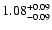 $\rm 1.08^{+0.09}_{-0.09}$