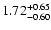$\rm 1.72^{+0.65}_{-0.60}$
