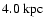 $4.0~\ensuremath{{\rm kpc}} $