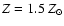 $Z=1.5\ Z_\odot$