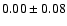 $0.00\pm 0.08 $