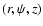 $(r,\psi,z)$