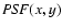${\it PSF}(x,y)$
