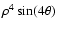 $\rho^4\sin(4\theta)$