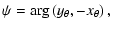 $\displaystyle \psi = \arg\left(y_\theta,-x_\theta\right),$