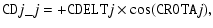 $\displaystyle {\tt CD}j\_j = +{\tt CDELT}j \times \cos({\tt CROTA}j),$