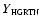 $Y\mbox{$_{\mbox{\tiny HGRTN}}$ }$