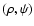 $(\rho,\psi)$