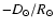 $-D_\odot/R_\odot$