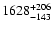 $\rm 1628_{-143}^{+206}$