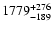 $\rm 1779_{-189}^{+276}$