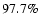 $97.7\%$