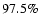 $97.5\%$