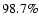 $98.7\%$