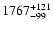 $\rm 1767_{-99}^{+121}$