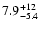 $\rm 7.9^{+12}_{-5.4}$