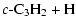 $\textstyle c\mbox{-C}_3\mbox{H}_2 + \mbox{H}$
