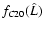 $f_{C20}(\hat L)$