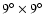 $9^{\circ}\times9^{\circ}$