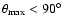 ${\theta}_{{\rm max}} < 90\hbox{$^\circ$ }$