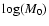 $\log(M_0)$