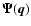 $\vec{\Psi} (\vec{q})$