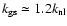 $k_{\rm gs}\simeq 1.2 k_{\rm nl}$