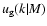 $u_{\rm g}(k\vert M)$