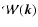 $\mathcal{W}(\vec{k})$