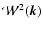 $\mathcal{W}^2(\vec{k})$