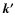 $\vec{k'}$