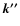 $\vec{k''}$