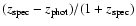 $(z_{{\rm spec}}-z_{{\rm phot}})/(1+z_{{\rm spec}})$