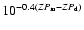 $10^{-0.4(ZP_{\rm m} - ZP_{\rm d})}$