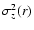 $\sigma^2_z(r)$