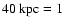 $40~{\mbox {kpc}}=1$