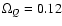 $\Omega _Q=0.12$