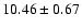 $10.46 \pm 0.67 $