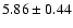 $5.86 \pm 0.44$