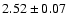 $2.52 \pm 0.07$