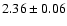 $2.36 \pm 0.06$