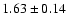 $1.63 \pm 0.14 $
