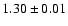 $1.30 \pm 0.01$